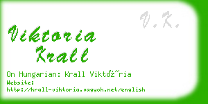 viktoria krall business card